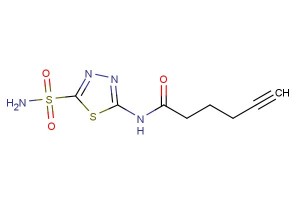 N-(5-sulfamoyl-1,3,4-thiadiazol-2-yl)hex-5-ynamide