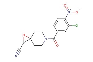 6-(3-chloro-4-nitrobenzoyl)-1-oxa-6-azaspiro[2.5]octane-2-carbonitrile