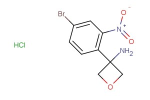 3-(4-bromo-2-nitrophenyl)oxetan-3-amine hydrochloride