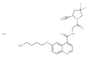 (S)-6-(4-aminobutoxy)-N-(2-(2-cyano-4,4-difluoropyrrolidin-1-yl)-2-oxoethyl)quinoline-4-carboxamide hydrochloride