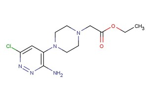 ethyl 2-(4-(3-amino-6-chloropyridazin-4-yl)piperazin-1-yl)acetate