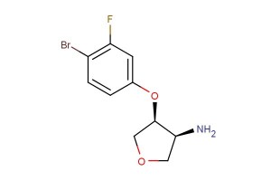(3S,4S)-4-(4-bromo-3-fluorophenoxy)tetrahydrofuran-3-amine