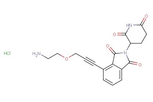4-(3-(2-aminoethoxy)prop-1-yn-1-yl)-2-(2,6-dioxopiperidin-3-yl)isoindoline-1,3-dione hydrochloride