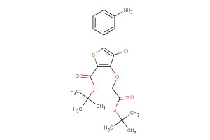 tert-butyl 5-(3-aminophenyl)-3-(2-(tert-butoxy)-2-oxoethoxy)-4-chlorothiophene-2-carboxylate