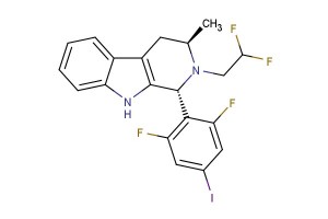 (1R,3R)-1-(2,6-difluoro-4-iodophenyl)-2-(2,2-difluoroethyl)-3-methyl-2,3,4,9-tetrahydro-1H-pyrido[3,4-b]indole