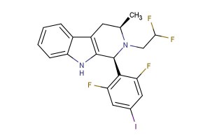 (1S,3R)-1-(2,6-difluoro-4-iodophenyl)-2-(2,2-difluoroethyl)-3-methyl-2,3,4,9-tetrahydro-1H-pyrido[3,4-b]indole