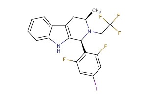 (1S,3R)-1-(2,6-difluoro-4-iodophenyl)-3-methyl-2-(2,2,2-trifluoroethyl)-2,3,4,9-tetrahydro-1H-pyrido[3,4-b]indole