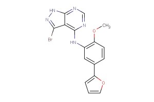 3-bromo-N-(5-(furan-2-yl)-2-methoxyphenyl)-1H-pyrazolo[3,4-d]pyrimidin-4-amine