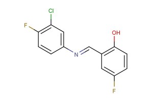 (E)-2-(((3-chloro-4-fluorophenyl)imino)methyl)-4-fluorophenol