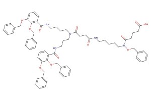18-(benzyloxy)-7-(3-(2,3-bis(benzyloxy)benzamido)propyl)-1-(2,3-bis(benzyloxy)phenyl)-1,8,11,19-tetraoxo-2,7,12,18-tetraazatricosan-23-oic acid