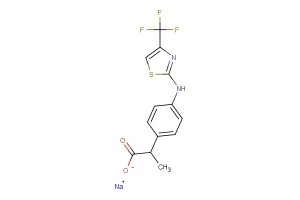 sodium (R)-2-(4-((4-(trifluoromethyl)thiazol-2-yl)amino)phenyl)propanoate