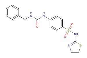 4-(3-benzylureido)-N-(thiazol-2-yl)benzenesulfonamide