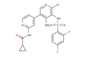 N-(6-chloro-5-(2,4-difluorophenylsulfonamido)-4-methyl-[3,4'-bipyridin]-2'-yl)cyclopropanecarboxamide