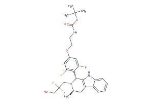 tert-butyl (2-(4-((1R,3R)-2-(2,2-difluoro-3-hydroxypropyl)-3-methyl-2,3,4,9-tetrahydro-1H-pyrido[3,4-b]indol-1-yl)-3,5-difluorophenoxy)ethyl)carbamate