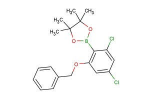 2-(2-(benzyloxy)-4,6-dichlorophenyl)-4,4,5,5-tetramethyl-1,3,2-dioxaborolane
