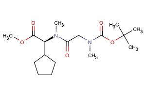 methyl (S)-2-(2-((tert-butoxycarbonyl)(methyl)amino)-N-methylacetamido)-2-cyclopentylacetate