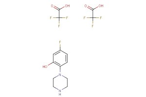5-fluoro-2-(piperazin-1-yl)phenol bis(2,2,2-trifluoroacetate)