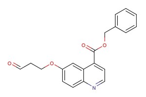 benzyl 6-(3-oxopropoxy)quinoline-4-carboxylate