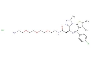 (S)-N-(2-(2-(2-(2-aminoethoxy)ethoxy)ethoxy)ethyl)-2-(4-(4-chlorophenyl)-2,3,9-trimethyl-6H-thieno[3,2-f][1,2,4]triazolo[4,3-a][1,4]diazepin-6-yl)acetamide hydrochloride