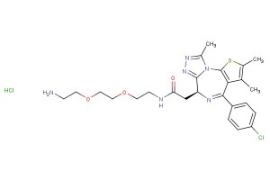 (S)-N-(2-(2-(2-aminoethoxy)ethoxy)ethyl)-2-(4-(4-chlorophenyl)-2,3,9-trimethyl-6H-thieno[3,2-f][1,2,4]triazolo[4,3-a][1,4]diazepin-6-yl)acetamide hydrochloride
