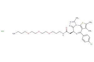 (S)-N-(3-(2-(2-(3-aminopropoxy)ethoxy)ethoxy)propyl)-2-(4-(4-chlorophenyl)-2,3,9-trimethyl-6H-thieno[3,2-f][1,2,4]triazolo[4,3-a][1,4]diazepin-6-yl)acetamide hydrochloride