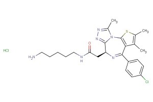 (S)-N-(5-aminopentyl)-2-(4-(4-chlorophenyl)-2,3,9-trimethyl-6H-thieno[3,2-f][1,2,4]triazolo[4,3-a][1,4]diazepin-6-yl)acetamide hydrochloride