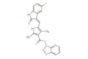 3H-[1,2,3]triazolo[4,5-b]pyridin-3-yl (Z)-5-((5-fluoro-2-oxoindolin-3-ylidene)methyl)-2,4-dimethyl-1H-pyrrole-3-carboxylate