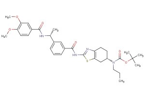 tert-butyl ((S)-2-(3-((R)-1-(3,4-dimethoxybenzamido)ethyl)benzamido)-4,5,6,7-tetrahydrobenzo[d]thiazol-6-yl)(propyl)carbamate