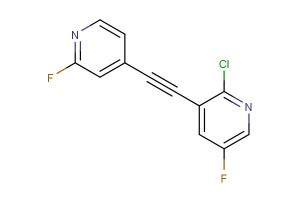 2-chloro-5-fluoro-3-((2-fluoropyridin-4-yl)ethynyl)pyridine