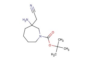tert-butyl 3-amino-3-(cyanomethyl)azepane-1-carboxylate