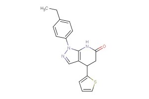 1-(4-ethylphenyl)-4-(thiophen-2-yl)-4,5-dihydro-1H-pyrazolo[3,4-b]pyridin-6(7H)-one
