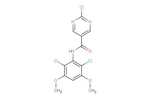 2-chloro-N-(2,6-dichloro-3,5-dimethoxyphenyl)pyrimidine-5-carboxamide