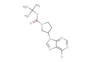 tert-butyl 3-(6-chloro-9H-purin-9-yl)pyrrolidine-1-carboxylate