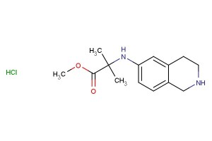 methyl 2-methyl-2-((1,2,3,4-tetrahydroisoquinolin-6-yl)amino)propanoate hydrochloride