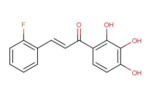 (E)-3-(2-fluorophenyl)-1-(2,3,4-trihydroxyphenyl)prop-2-en-1-one