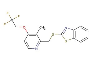 2-(((3-methyl-4-(2,2,2-trifluoroethoxy)pyridin-2-yl)methyl)thio)benzo[d]thiazole