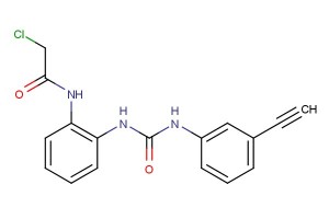 2-chloro-N-(2-(3-(3-ethynylphenyl)ureido)phenyl)acetamide