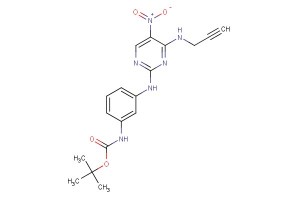tert-butyl (3-((5-nitro-4-(prop-2-yn-1-ylamino)pyrimidin-2-yl)amino)phenyl)carbamate