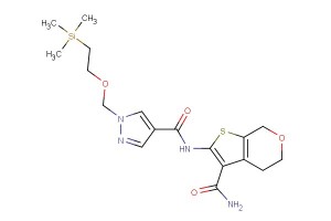 N-(3-carbamoyl-5,7-dihydro-4H-thieno[2,3-c]pyran-2-yl)-1-((2-(trimethylsilyl)ethoxy)methyl)-1H-pyrazole-4-carboxamide