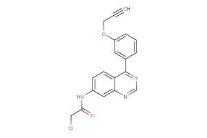 2-chloro-N-(4-(3-(prop-2-yn-1-yloxy)phenyl)quinazolin-7-yl)acetamide