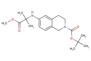 tert-butyl 6-((1-methoxy-2-methyl-1-oxopropan-2-yl)amino)-3,4-dihydroisoquinoline-2(1H)-carboxylate