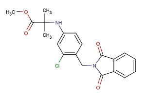 methyl 2-((3-chloro-4-((1,3-dioxoisoindolin-2-yl)methyl)phenyl)amino)-2-methylpropanoate