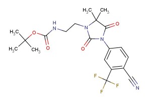 tert-butyl (2-(3-(4-cyano-3-(trifluoromethyl)phenyl)-5,5-dimethyl-2,4-dioxoimidazolidin-1-yl)ethyl)carbamate