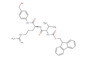 (9H-fluoren-9-yl)methyl (S)-1-((S)-5-guanidino-1-(4-(hydroxymethyl)phenylamino)-1-oxopentan-2-ylamino)-3-methyl-1-oxobutan-2-ylcarbamate