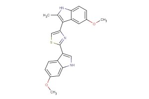 2-(6-methoxy-1H-indol-3-yl)-4-(5-methoxy-2-methyl-1H-indol-3-yl)thiazole