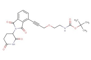 tert-butyl (2-((3-(2-(2,6-dioxopiperidin-3-yl)-1,3-dioxoisoindolin-4-yl)prop-2-yn-1-yl)oxy)ethyl)carbamate