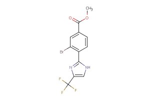 methyl 3-bromo-4-(4-(trifluoromethyl)-1H-imidazol-2-yl)benzoate