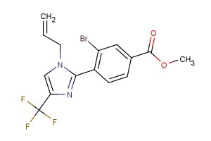 methyl 4-(1-allyl-4-(trifluoromethyl)-1H-imidazol-2-yl)-3-bromobenzoate