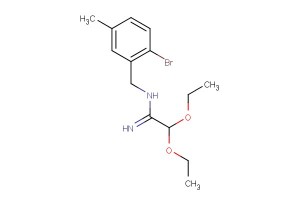 N-(2-bromo-5-methylbenzyl)-2,2-diethoxyacetimidamide