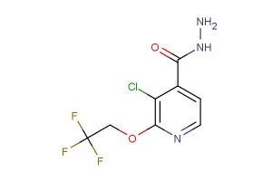 3-chloro-2-(2,2,2-trifluoroethoxy)isonicotinohydrazide